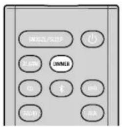 YAMAHA TSX-B235D - AJUSTE DEL BRILLO DE LA PANTALLA DEL PANEL FRONTAL (solo con el mando a distancia) - 1