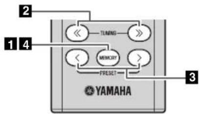 YAMAHA TSX-B235D - Löschen eines Festsenders - 1
