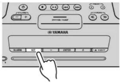 YAMAHA ALARM HIT ENTER + 3. ELECT