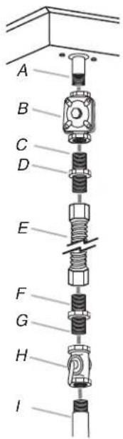 JENN-AIR JGD3536WS - Raccordement typique par raccord flexible - 1