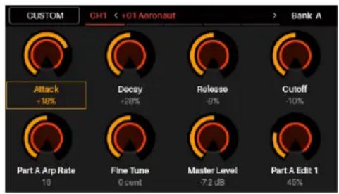 AKAI Advance 61 - Modo de edición de controles - 1