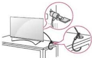 LG 65UF8559 - Utilizar o sistema de segurança Kensington - 1