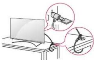 LG 65UF8559 - Χρήση του συστήματος ασφαλείας Kensington - 1