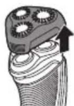 PHILIPS SHAVER Series 3000 S3510 - Καθαρισμός του κουμπωτού καπακιού για κοντά γένια (μόνο S3520, S3510) - 1