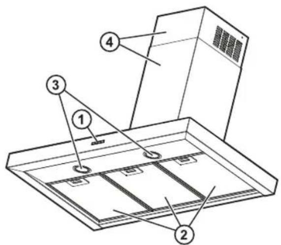 Technical diagram of a server rack with numbered components for identification
