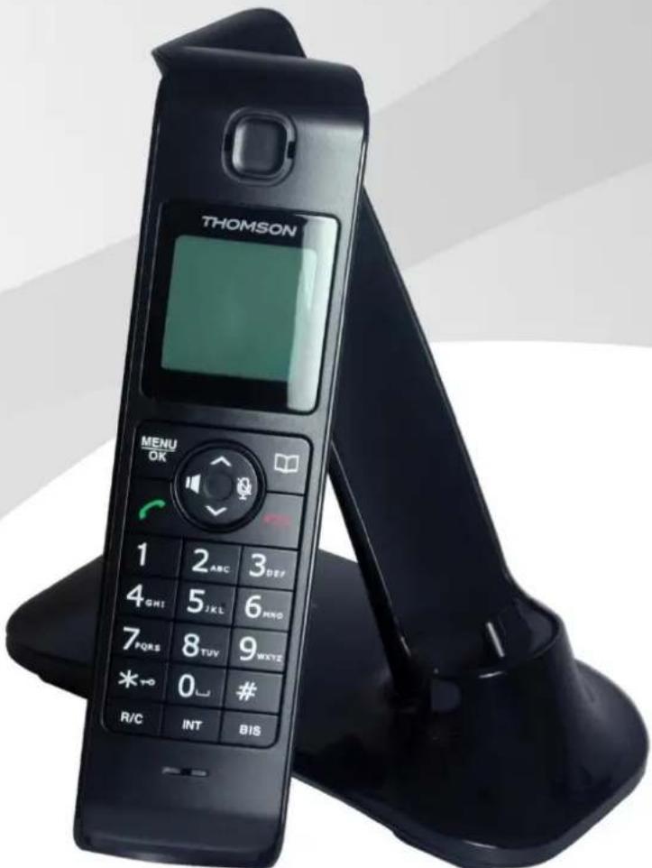 THOMSON MENU OK 1 2 ABC 3 DEF 4 GHI 5 JKL 6 XXXD 7 PQRS 8 TUV 9 MEXT * 0 # R/C INT BIS