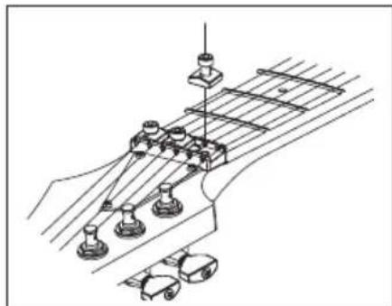 IBANEZ Artcore AS73 - DEAKTIVIEREN DES NULLPUNKTSYSTEMS (VERWENDUNG ALS HERKÖMMLICHES SCHWEBENDES TREMOLO) - 3