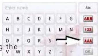 Enter name A B C D E F G AEB H I J K L M N 123 O P Q R S V W X Y Z - + g the A A A OK