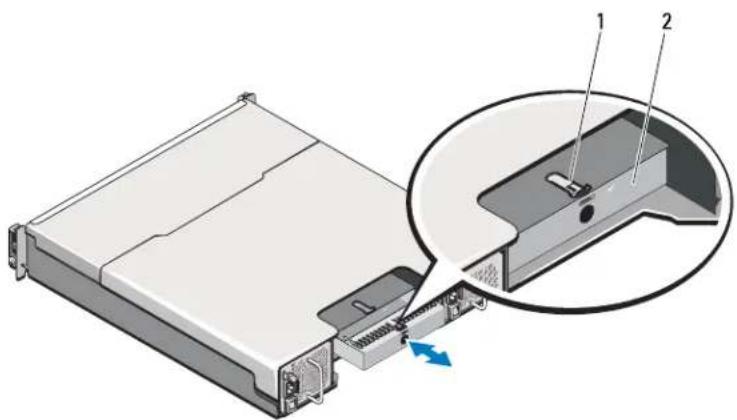 DELL PowerVault MD1200 - Removing an EMM Blank - 2