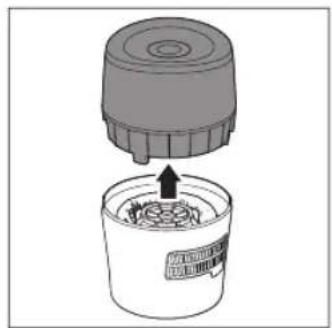PHILIPS HU4802 - Het bevochtig- ingsfilter reini- gen - 2