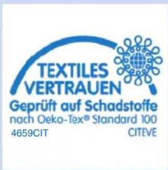 TEXTILES VERTRAUEN Geprüft auf Schadstoffe nach Oeko-Tex® Standard 100 4659CIT CITEVE