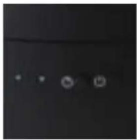 Dark background with four small circular light spots (no text or symbols)