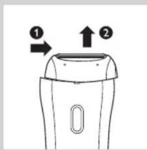 PHILIPS SatinSoft HP6527 - Het scheerhoofd en de trimkam schoonmaken - 1