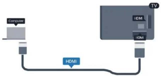 graph TD A["Computer"] --> B["HDMI"] B --> C["TV"] style A fill:#f9f,stroke:#333 style C fill:#bbf,stroke:#333