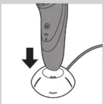 PHILIPS AquaTouch AT886 - Carga en el soporte de carga (solo modelos AT941/AT940) - 1