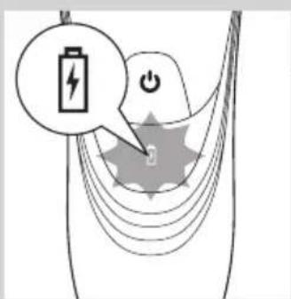 Diagram showing a battery icon with lightning bolt and power button, overlaid on a stylized human figure with starburst background.