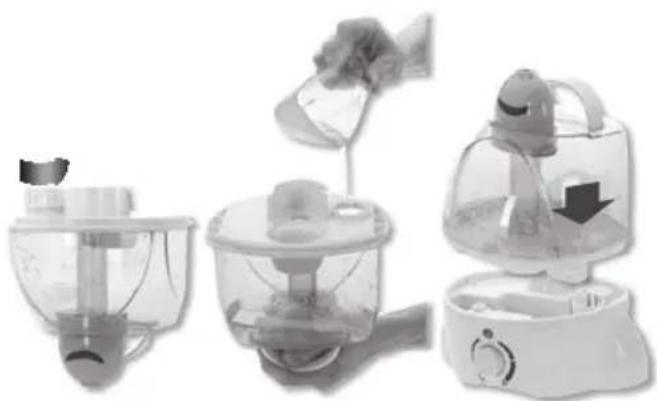 Three different types of household appliances or kitchenware, including a blender, lamp, and blender with a handle (no visible text or labels)