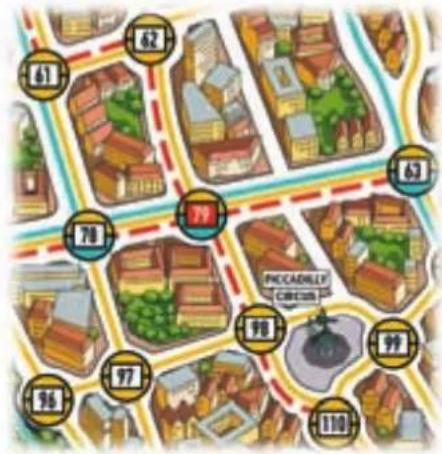 61 62 70 79 96 97 98 99 110 PICCADILLY CIRCUM