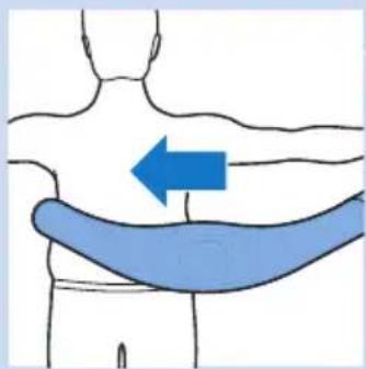 PHILIPS PR3731 - Positioning the lower back strap - 1