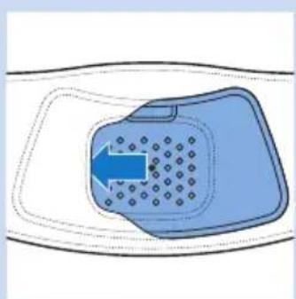PHILIPS PR3731 - Placering av remmen för den nedre delen av ryggen - 1