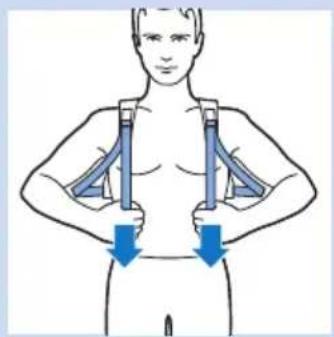 PHILIPS PR3731 - Positioning the lower back strap - 4