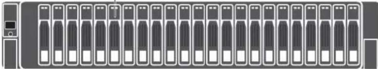 DELL SCv2020 - Fonctions et voyants du panneau avant du Système de stockage SCv2000/SCv2020 - 2
