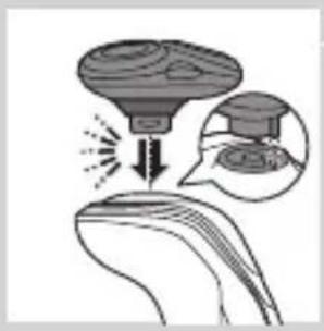 PHILIPS SHAVER Series 5000 S5140 - 使用鬢角刀配件 - 1