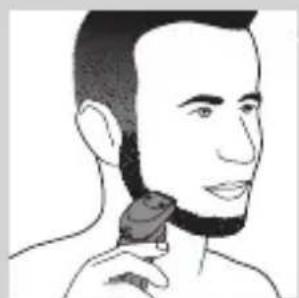 PHILIPS SHAVER Series 5000 S5140 - 빗이 장착된 턱수염 스타일러 액세서리 사용 - 5