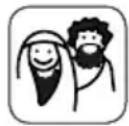 HABA Die Weihnachtsgeschichte - - María y José: - 1