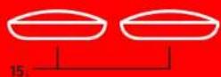Simple line drawing of a microphone and a stylized number 5 on red background (no text or symbols).