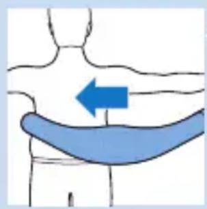 PHILIPS BlueTouch PR3743 - Positioning the lower back strap - 2