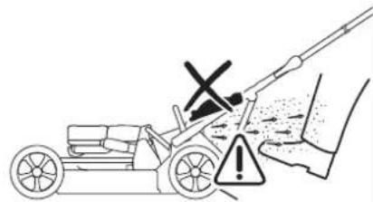 Diagram showing a hand using a tool to prevent a car crash, with warning symbols and an 'X' mark indicating the hazard.