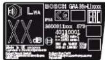 BOSCH GRA 53 - Aküler/Bataryalar: - 4