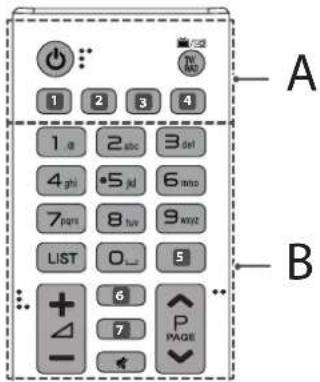 A, B