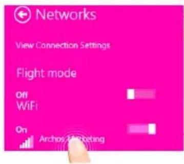ARCHOS Cesium 90 - Connessione a una rete wireless - 4