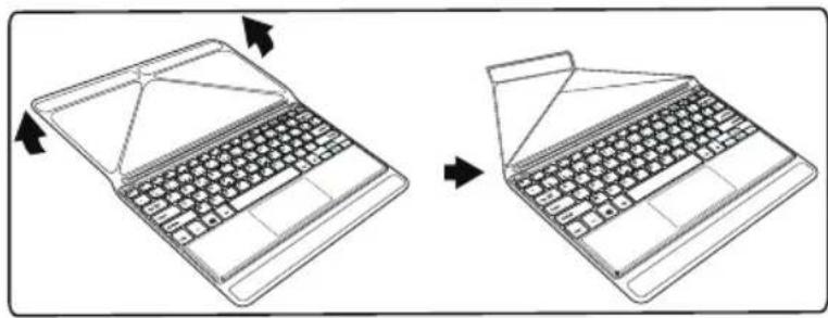 ARCHOS Cesium 90 - A táblagép csatlakoztatása a billentyűzethez. - 6