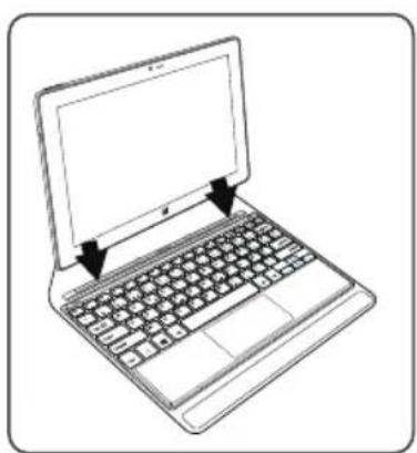 ARCHOS Cesium 90 - Instalación de la tableta y el teclado - 8