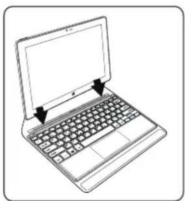 ARCHOS Cesium 90 - Installation de la tablette sur le clavier - 7