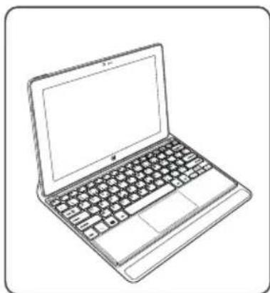 Line drawing of a laptop computer with visible keyboard and screen (no text or symbols).