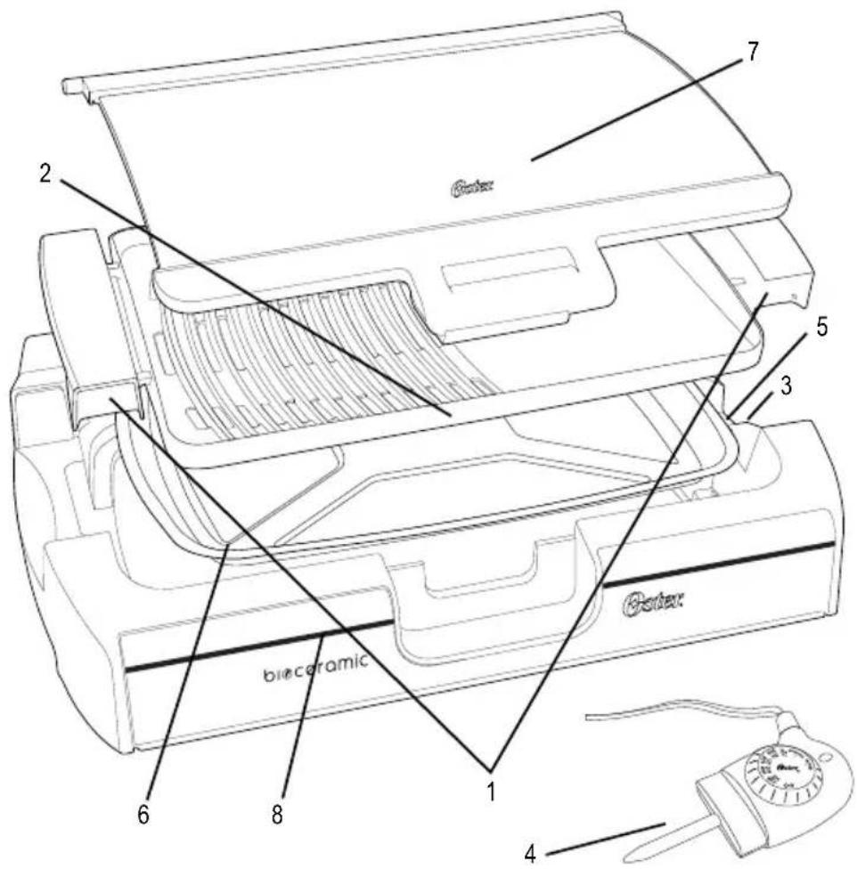 OSTER CKSTGR3006 - DESCRIPTION DE L'APPAREIL - 1