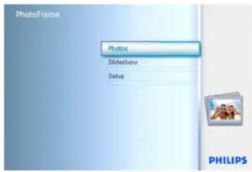 PhotoFrame Photos Slideshow Setup PHILIPS