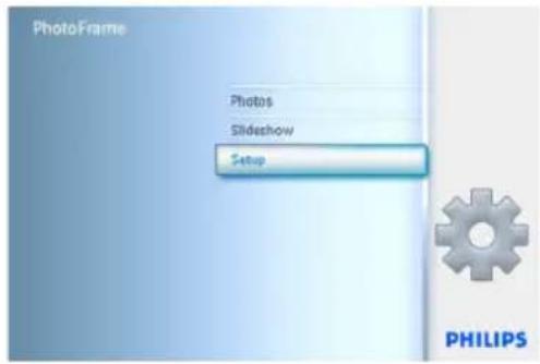 PhotoFrame Photos Slideshow Setup PHILIPS