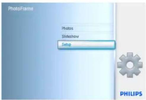 PhotoFrames Photos Slideshow Setup PHILIPS