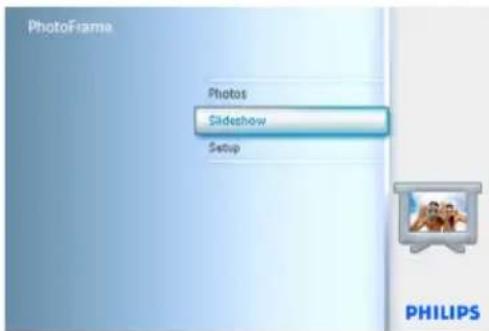 PhotoFrame Photos Slideshow Setup PHILIPS