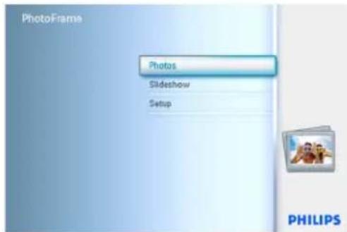 PhotoFrame Photos Slideshow Setup PHILIPS