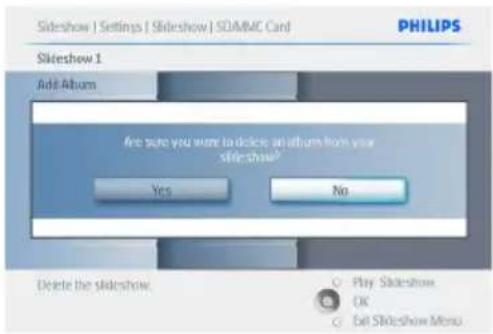 PHILIPS 10FF2XLE - Suppression d'un diaporama - 5
