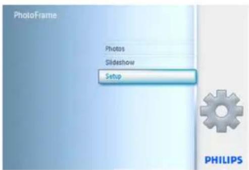 PhotoFrame Photos Slideshow Setup PHILIPS