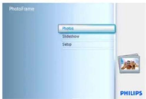 PhotoFrame Photos Slideshow Setup PHILIPS