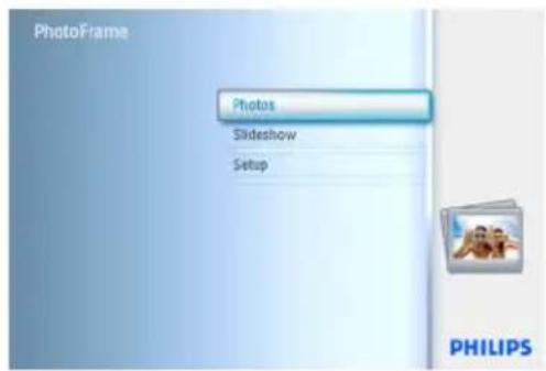 PhotoFrame Photos Slideshow Setup PHILIPS