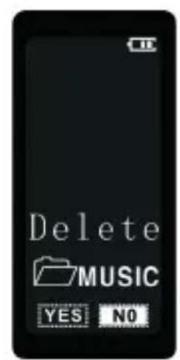 Delete MUSIC YES NO